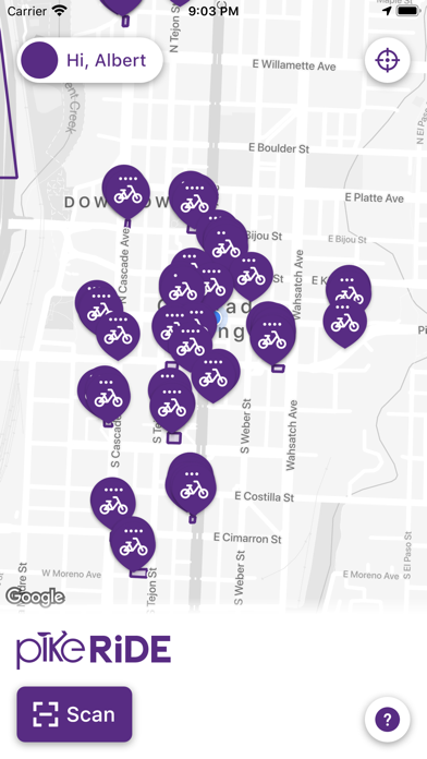 PikeRide Electric Bike Share Screenshot