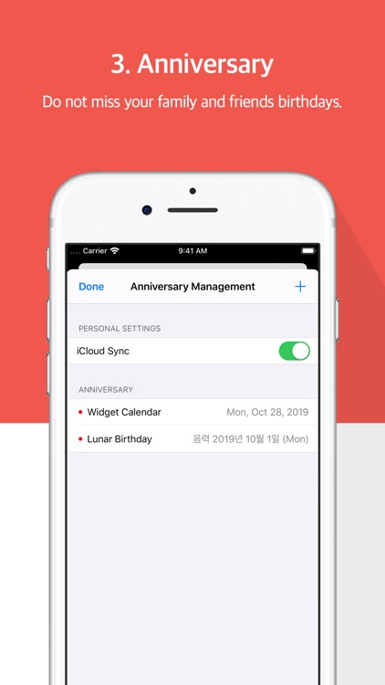 Widget Calendar : Easy&Simple