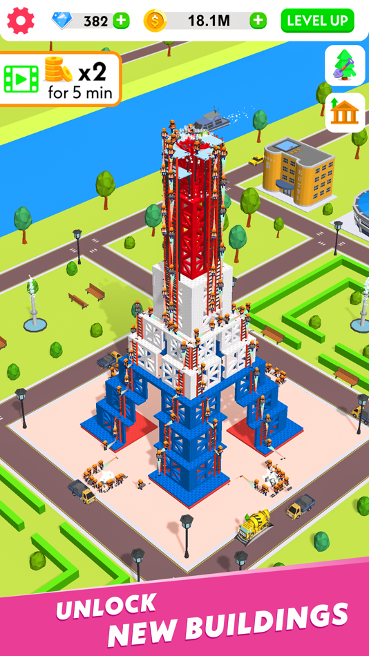 #7. Idle Construction 3D (iOS) 由: Green Panda Games