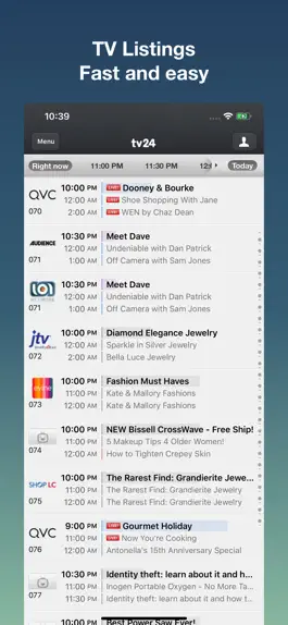 Game screenshot TV Listings by TV24 apk