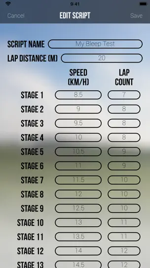 Capture d'écran de Team Bleep Test sur iPhone 5