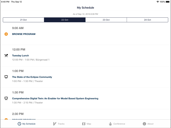 Screenshot #4 pour EclipseCon Europe