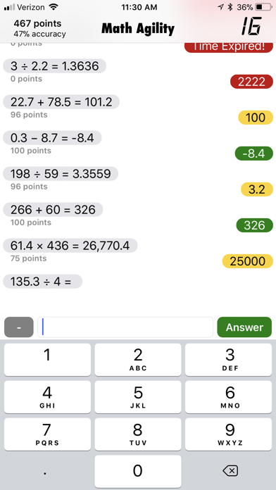 Screenshot #2 pour Math Agility