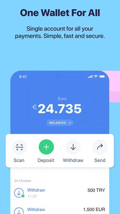 Screenshot #1 pour Jeton Wallet - global payments