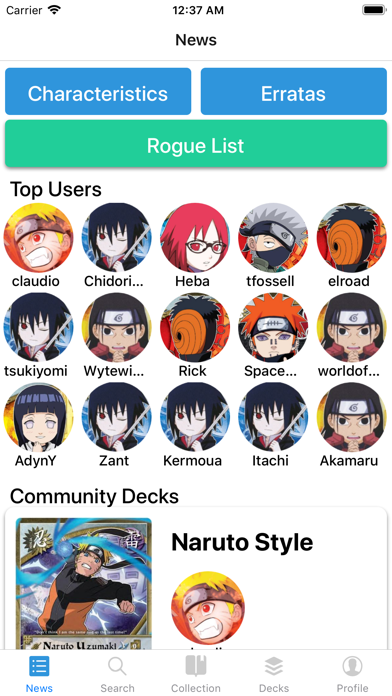 Screenshot #1 pour Card Collector: Naruto Edition