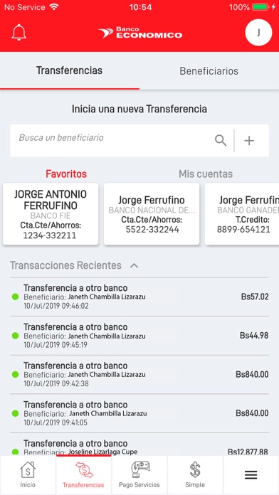 Banco Económico iPhone screenshot 5 - Finance app