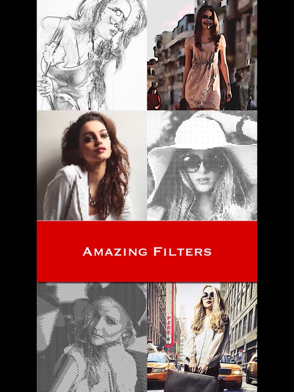 Beauty Sketch Drawing Camera iPad screenshot 4 - Photo & Video app