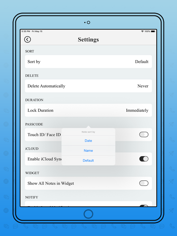 Notebook - Notes and Diary iPad screenshot