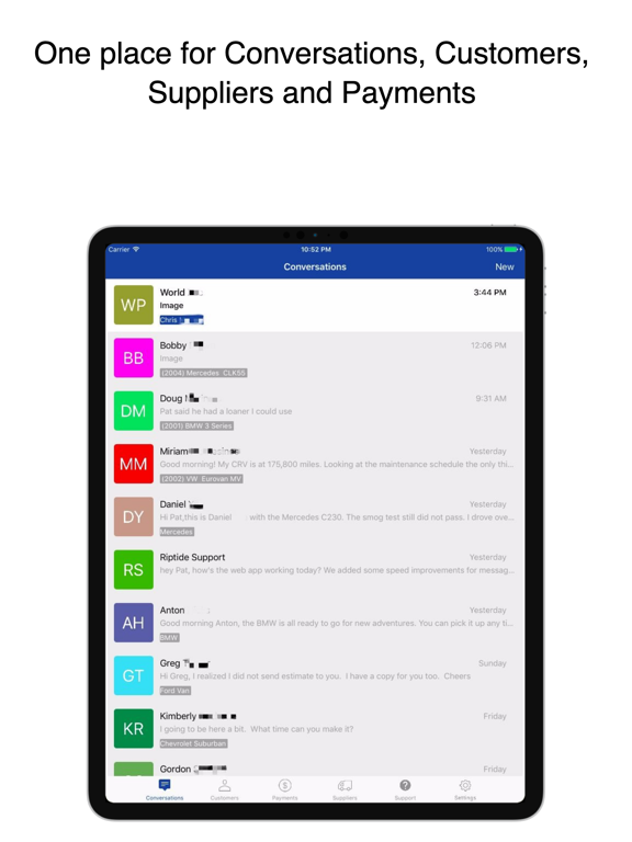Riptide - Business Messaging iPad screenshot 1 - Business app