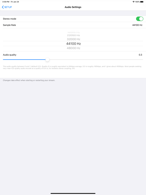 LocusCast iPad screenshot 2 - Music app