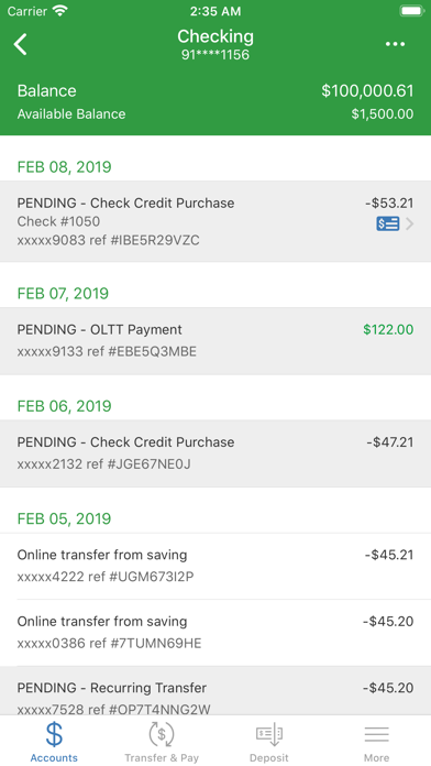 Ohio State Bank Personal Screenshot