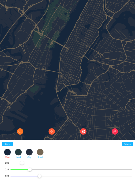 Screenshot #4 for ArtMap - Make wallpaper by map