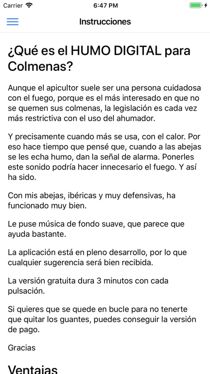 Humo digital para las abejas