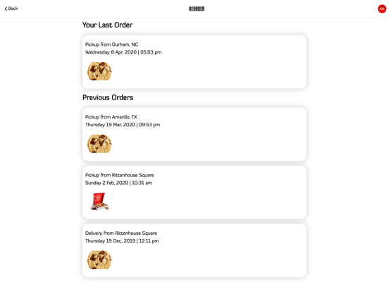 Sweet Charlie's iPad screenshot 4 - Food & Drink app