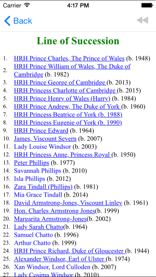 #4. Queen Elizabeth II (iOS) 由: HamiltonsApps