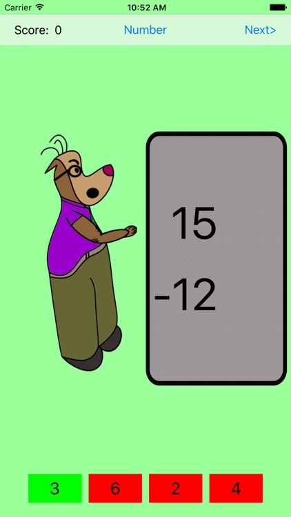 Subtraction Drills Flashcards
