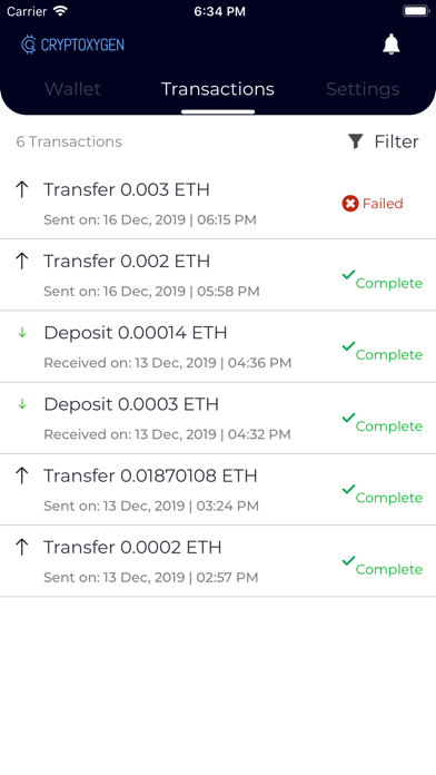 Cryptoxygen Wallet screenshot 4