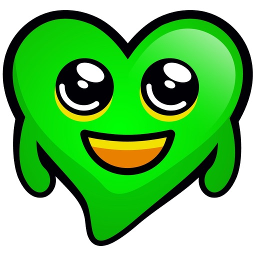 Green Hearts stickers