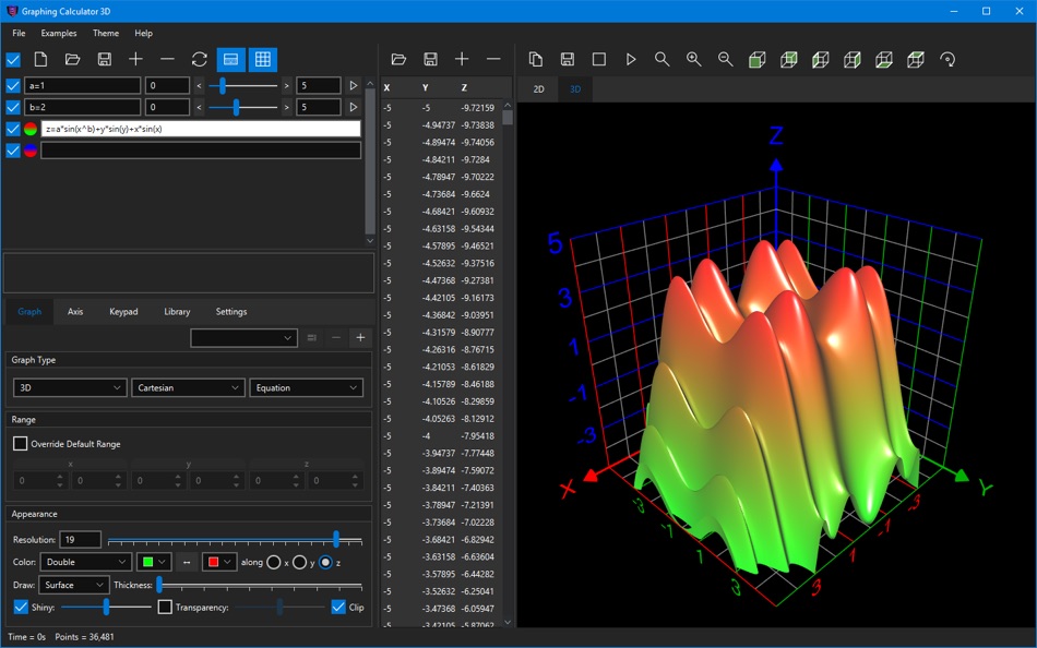 Graphing Calculator 3D - 10.0 - (macOS)