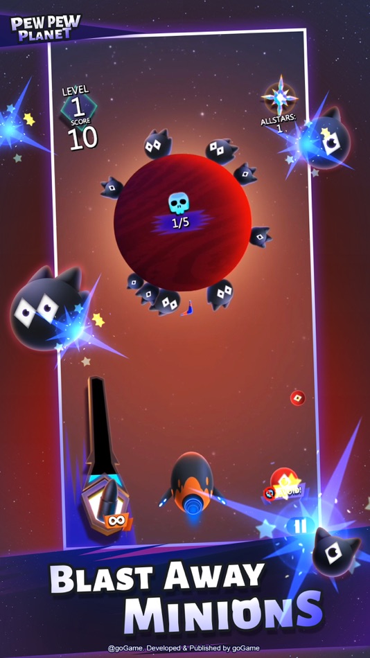 #3. Pew Pew Planet (iOS) 由: goGame Pte Ltd.
