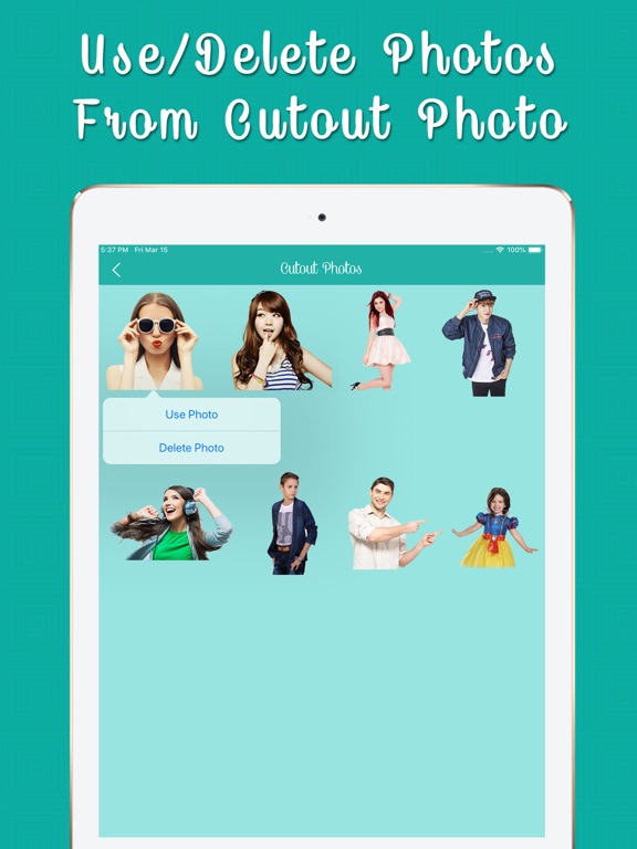 Cut Paste Photo Maker On Video iPad screenshot