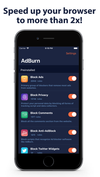 AdBurn - Adblock block ads screenshot 3