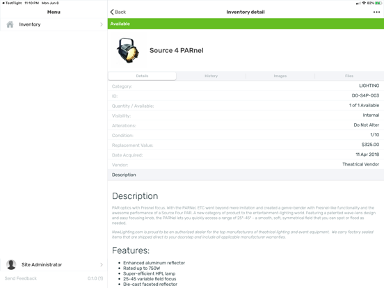 App screenshot
