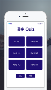 Kanji Quiz - Đố vui Hán Tự screenshot