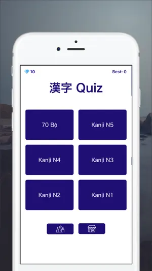 Kanji Quiz - Đố vui Hán Tự screenshot 1