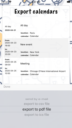 Export calendars screenshot 5