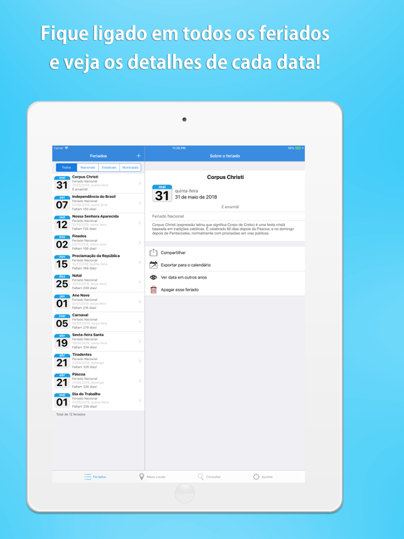 Screenshot #4 pour iFeriados