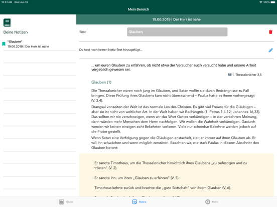 CSV-Kalender iPad screenshot 5 - Book app