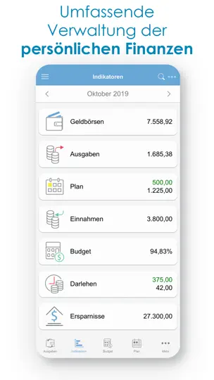 Screenshot von Budget - Persönliche Finanzen auf dem iPhone 1
