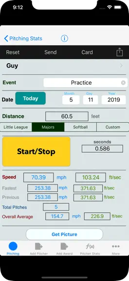 Game screenshot Pitching & Throwing Radar Gun mod apk