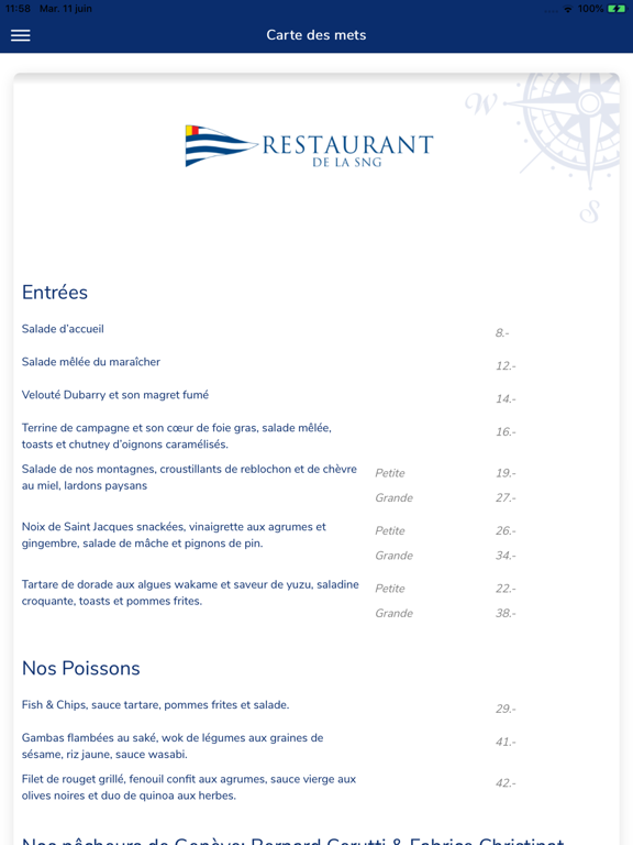 Screenshot #4 pour Restaurant SNG Menu
