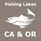 Best lakes for fishing in the California & Oregon States combined