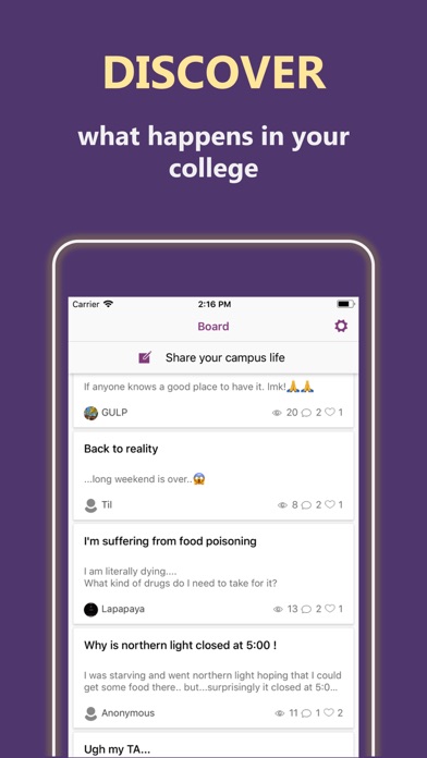 Screenshot #2 pour DASH: Secret College Community
