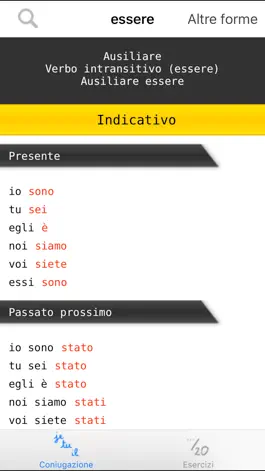 Game screenshot Coniugazione - verbi italiani hack