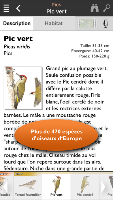 Screenshot #1 pour Oiseaux d’Europe