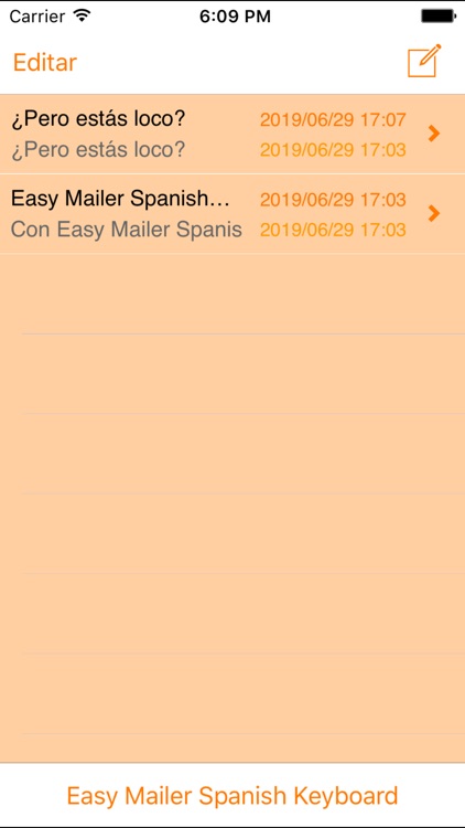 Easy Mailer Spanish Keyboard