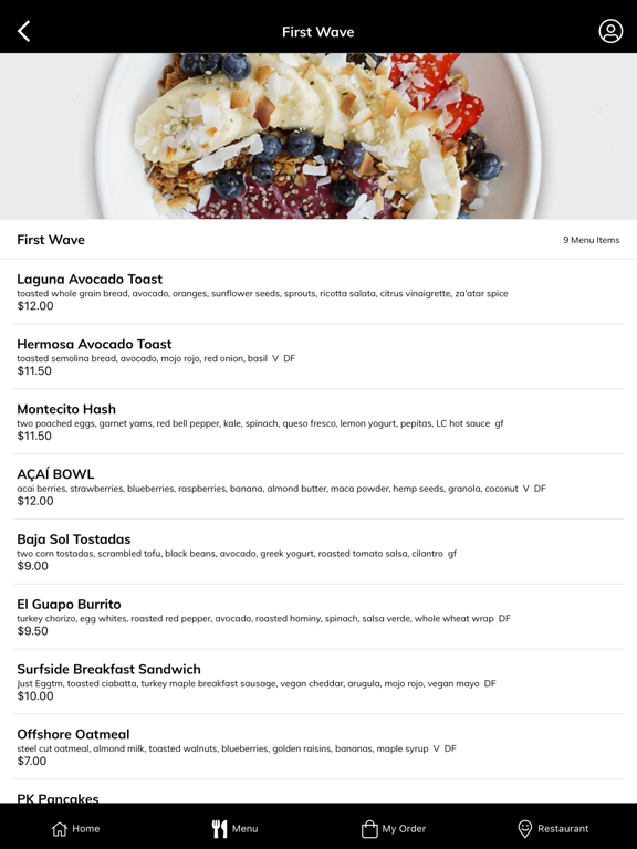 Left Coast Food + Juice iPad screenshot 3 - Food & Drink app