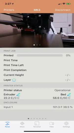 OctoPod for OctoPrint screenshot 1