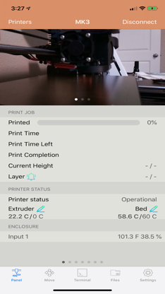 OctoPod for OctoPrint screenshot 1