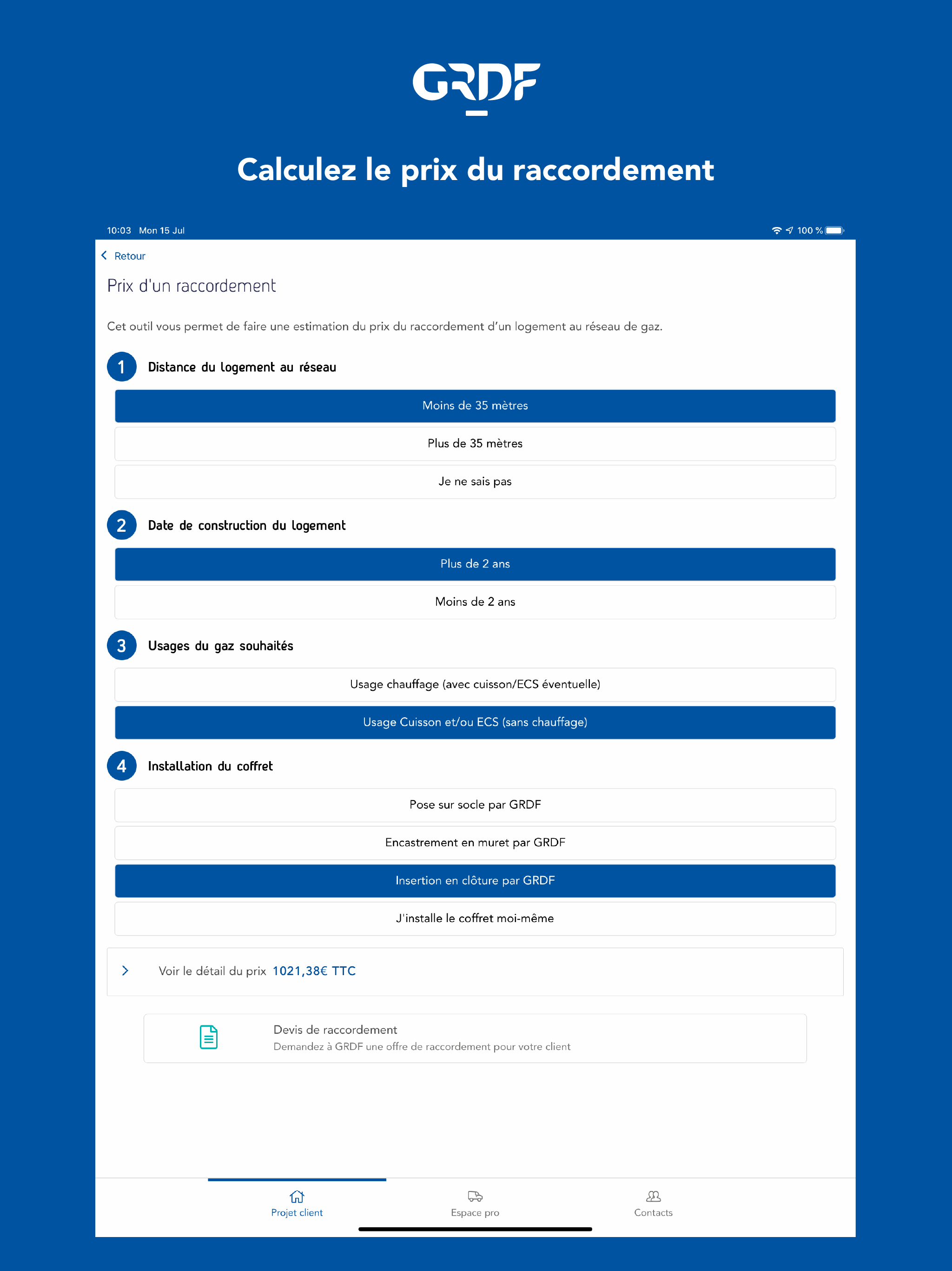 GRDF Pros du gaz