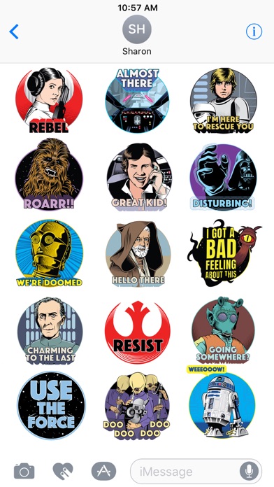 Screenshot #1 pour Star Wars Stickers: 40th Anniv