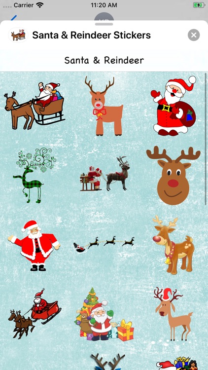 Santa & Reindeer Sticker Pack