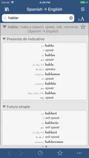 ultralingua spanish-english iphone screenshot 2