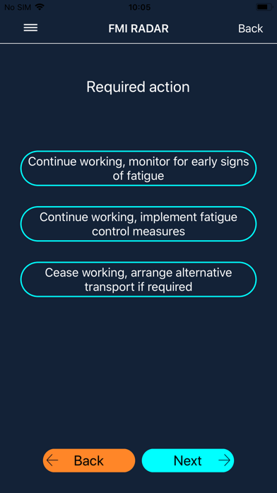 Fatigue RADAR Screenshot