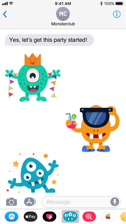 Happy Monster stickers screenshot-4