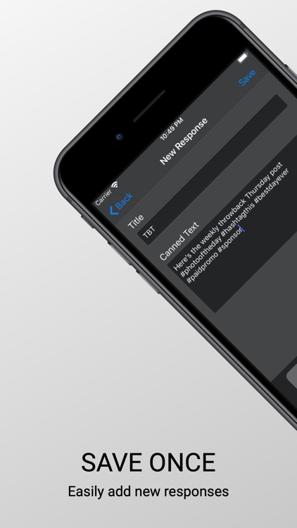 Canned Response Keyboard